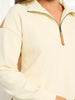 Darcie Quarter-zip - Camel/Cream