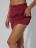 Kate Cloud Plush Skort - Burgundy