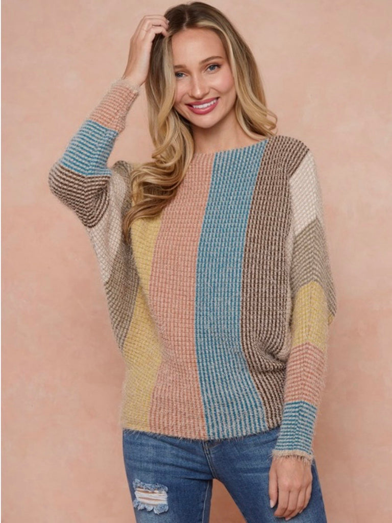 Rori Striped Dolman Sweater