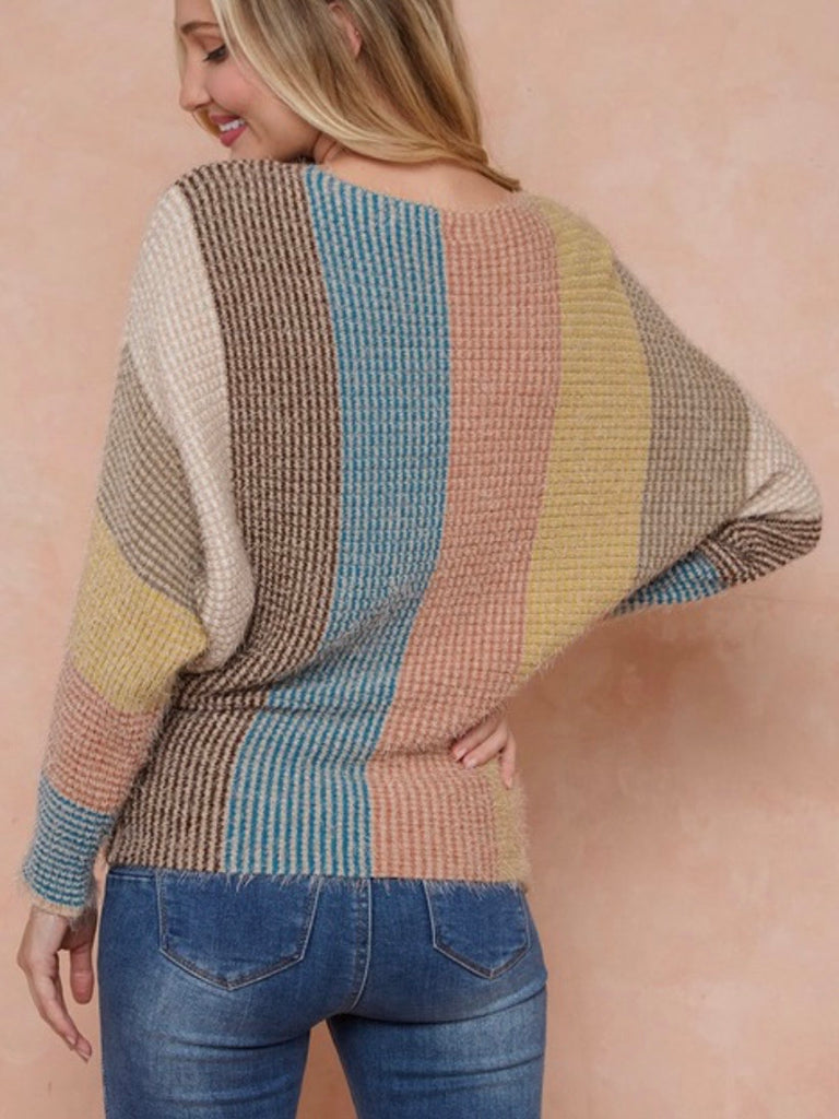 Rori Striped Dolman Sweater
