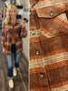 Marissa Plaid Shacket - Rust/Cream