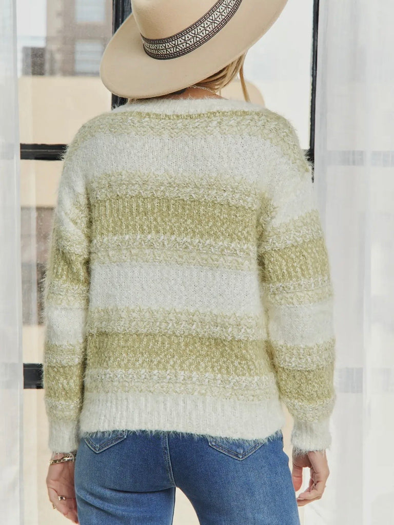 Remi Striped Texture Sweater