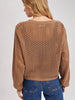 Jane Open Knit Sweater - Mocha