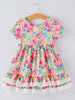 Stella Floral Dress with Layered Tiers