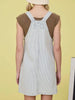 Chloe Denim Dress Striped Light Wash