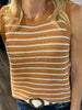 Kari Knit Sweater Tank - Caramel