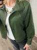 Belle Scuba Zip Jacket - Olive