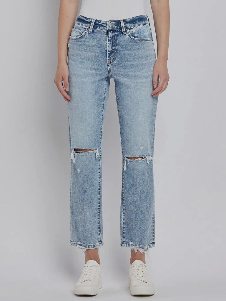 Katy High-Rise Straight Denim