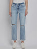 Katy High-Rise Straight Denim
