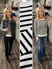 Peggy Striped Sweater - Ivory/Black