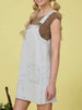 Chloe Denim Dress Striped Light Wash