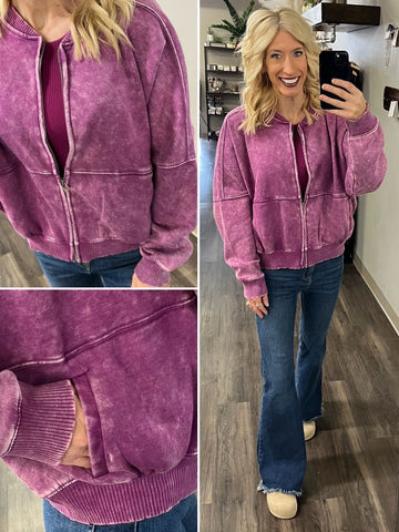 Melany Checker Fuzzy Cardigan