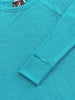 Sonya Long Sleeve Waffle Knit - Turquoise