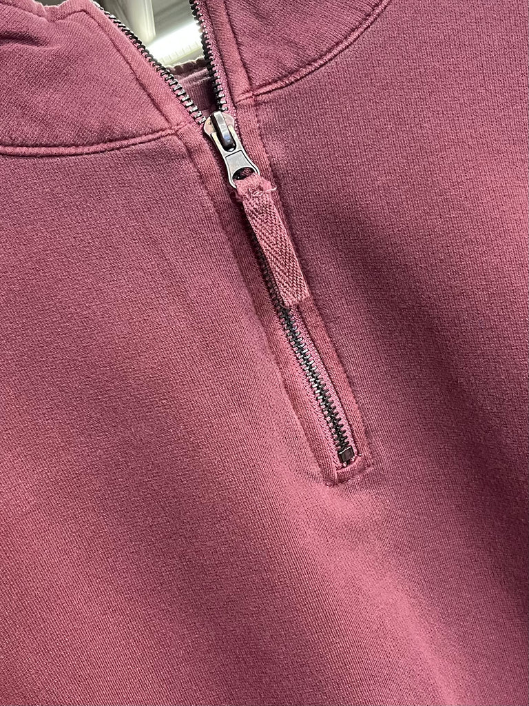 Stormie Mineral Wash 1/4 Zip - Egg Plant