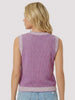 Bella Sweater Tank- Orchid