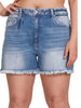 Tasha Mid Rise Raw Hem Short