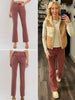 Kassie Mid-Rise Bootcut - Wine