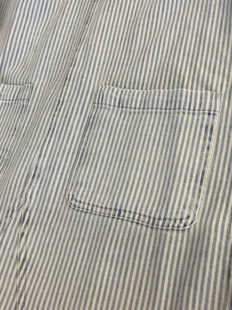 Chloe Denim Dress Striped Light Wash