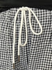 Remi Plaid Ruffle Shorts - Black