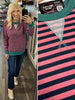 Leena Striped Crewneck - Pink/Navy