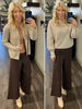 Erin Ponte Pintuck Dress Pants - Brown