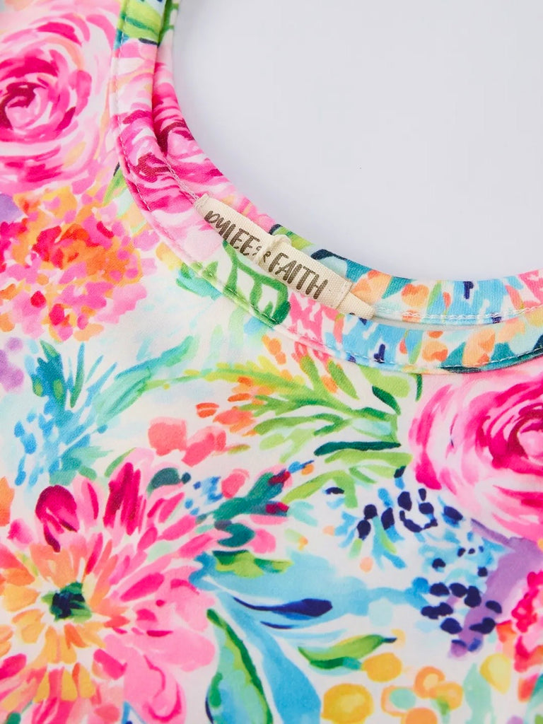 Stella Floral Dress with Layered Tiers