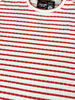 Deb Textured Stripe Top - Red