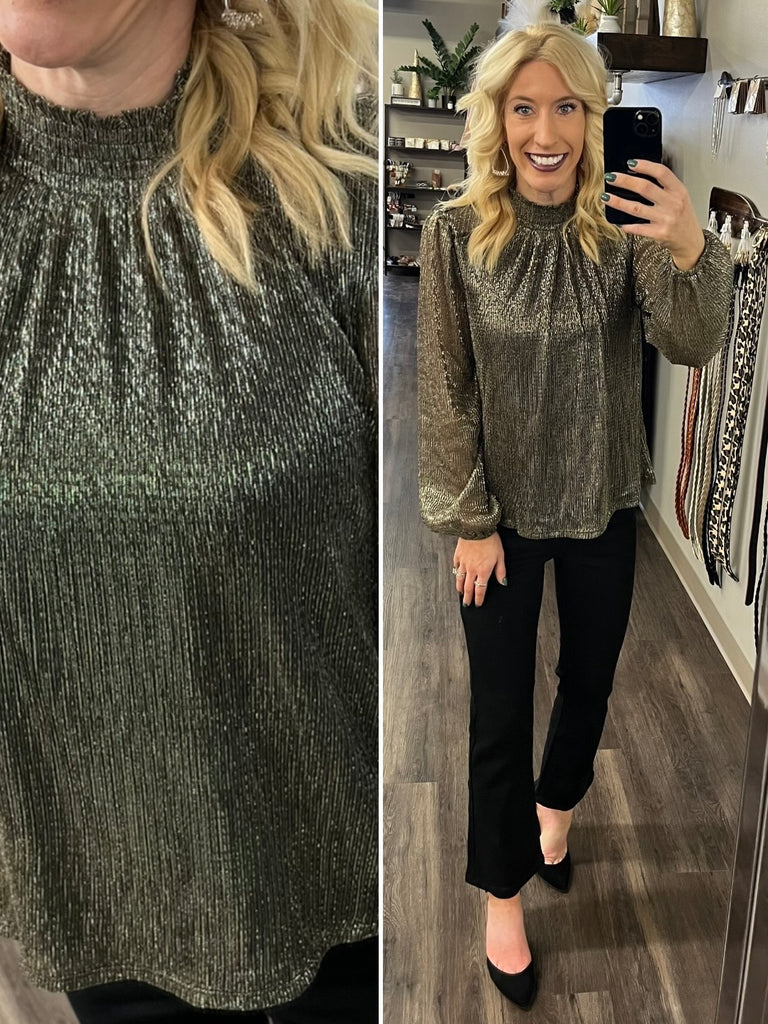 Halie Shimmer Blouse