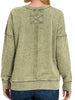 Sara Mineral-Wash Long Sleeve - Olive