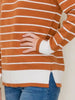 Jessie Striped Sweater - Rust