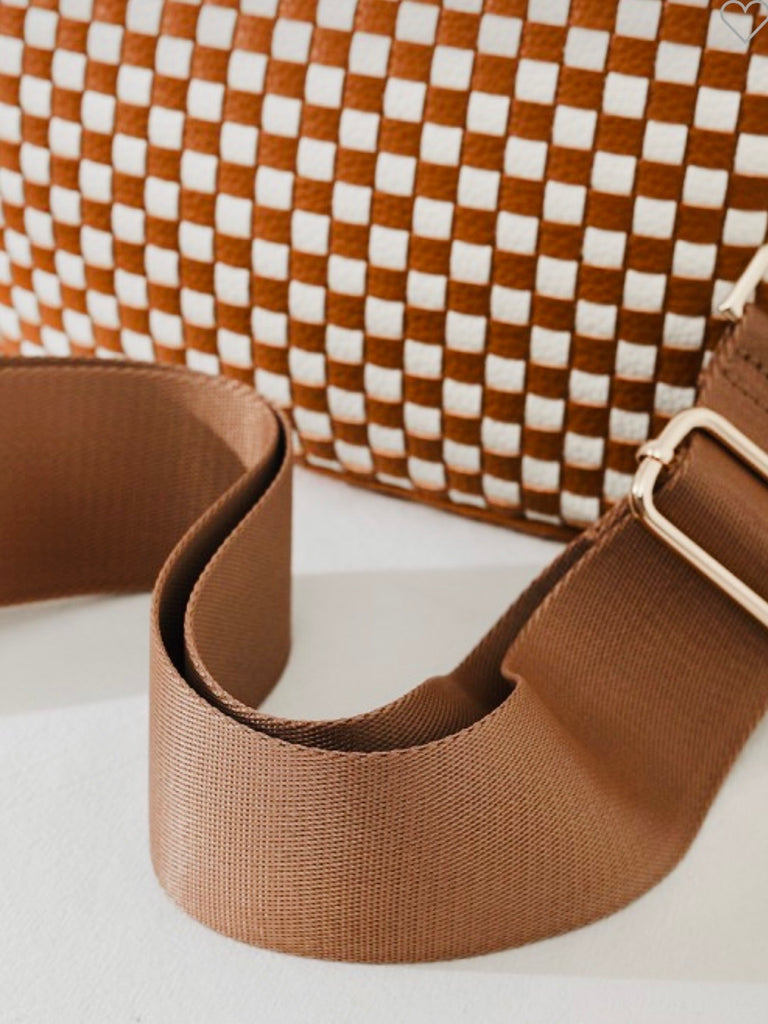 Courtney Woven Cross-Body Purse