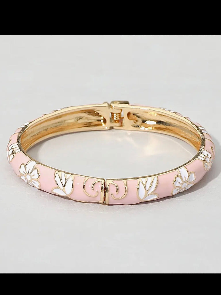 Floral Hinge Bracelets - Multi