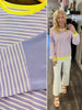 Seri Purple /Yellow Striped Pullover