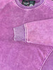 Riley Ribbed Accent Pullover - Mineral Washed Plum