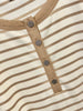 Mollie Striped Henley - Taupe