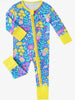 Reese Bamboo Zippy Romper - Garden Dreams