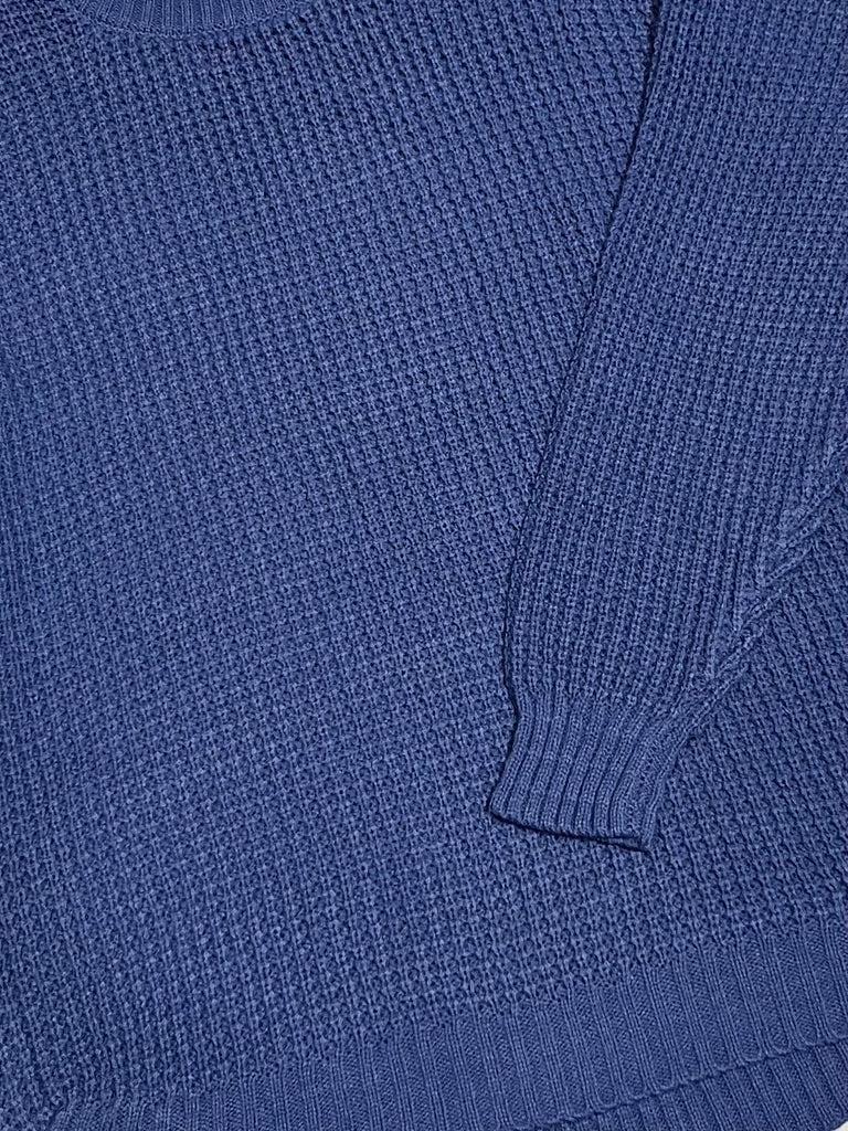 Terri Waffle Knit Sweater - Marlin