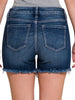 Sara Mid-Rise Raw Hem Shorts