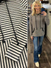 Erika Mocha/Black Striped Hoodie