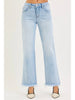 Holly Mid-Rise Light-Wash Straight Denim
