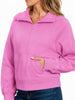 Faith 1/4 Zip - Pink