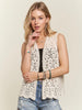 Alex Crochet Vest - Cream
