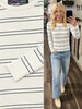 April Ribbed Long Sleeve - Ivory
