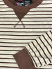Aubrie Striped Crewneck - Cream/Brown