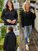 Hamptons 1/4 Zip - Black