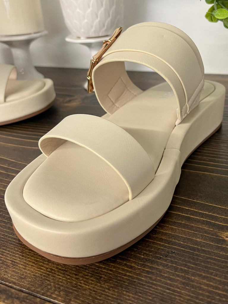 Raya Platform Sandals - Ivory