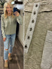 Dalia Colorblock So-Soft Long Sleeve - Olive