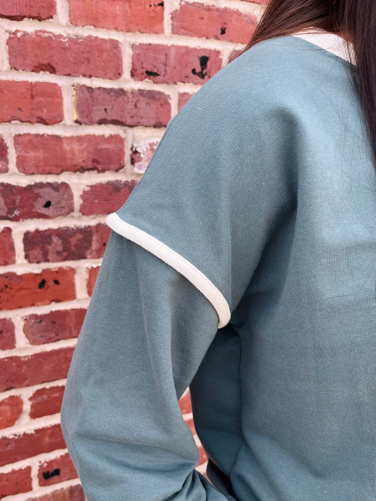 Jorden Crewneck/Shorts Set - Dark Teal