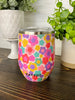 Ivy Groovy Floral Wine Tumbler