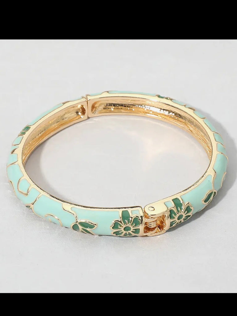 Floral Hinge Bracelets - Multi
